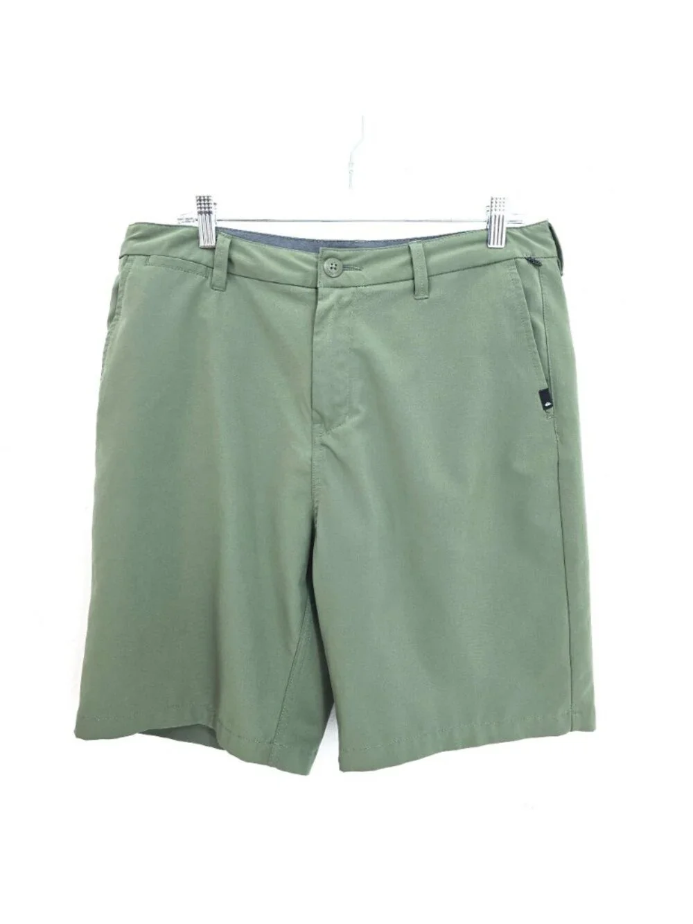 Quiksilver Union Amphibian Olive Green Swim Boardshorts Men Size 34